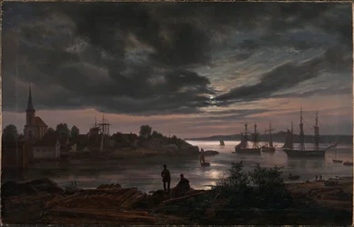 Larvik kuunvalossa