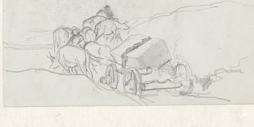 Ossenwagen with a block of stone on top