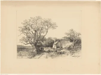 Maisema maatilan kanssa
