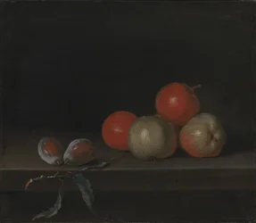Pomes i préssecs a taula