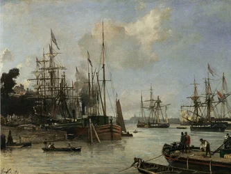 Näkymä satamaan, Rotterdam