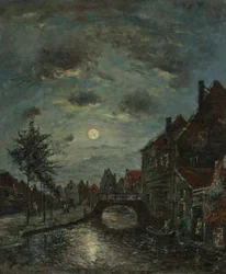 Sisävesikanava Dordrechtissa, Claire de Lune.