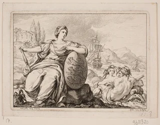 Vinjet til P. H. Mallet: Tanskan historia I, 1758