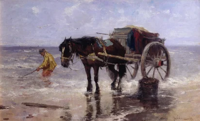 The Clam Gatherer (öljy kankaalle)