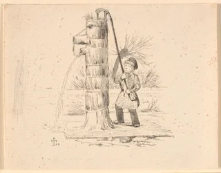 Mail. Kuvitus Kaalundin "Fables for Children" -kirjaan. Katso kommentti arkkiluettelosta.
