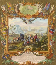 Liittoutuneiden joukot valtasivat Audenarden linnoituksen vuonna 1708, 1700-luvun alku.