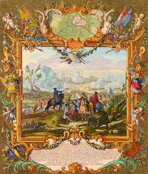 Liittoutuneiden joukkojen vangitsema Audenarden linnoitus vuonna 1708, 1700-luvun alku.