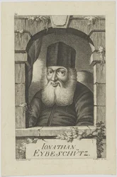 Jonathan ben Nathan Eybeschützin muotokuva 1690-1764, 1772.