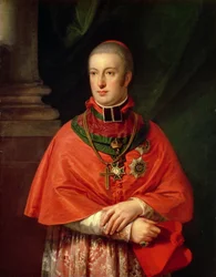 Rudolf Habsburgilainen, Itävallan arkkiherttua (1788-1831), Leopold II:n (1747-93) nuorin poika, kardinaalin kaapuun puettuna.