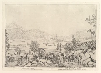 Maaseutumaisema, Radstadt am Tauren, 1800-luvun alku.