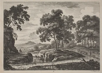 Panoraamamaisemat jokimatkailijoiden kanssa