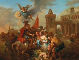 Romulus ja Hersilia, noin 1764-1765.