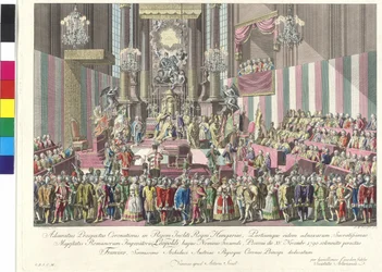 Keisari Leopold II:n kruunaus Unkarin kuninkaaksi Bratislavassa 15. marraskuuta 1790