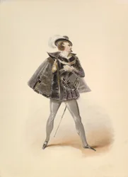 W.A. Mozartin pukututkimus Belmontelle in the Abduction from the Seraglio, noin. 1830-50.