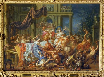 Taistelu kentaurien ja Lapithien, Thassalian legendaarisen heimon, välillä ...