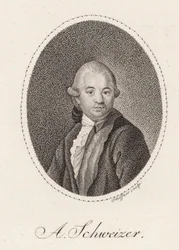Säveltäjä Anton Schweitzerin muotokuva 1735-1787, 1785.