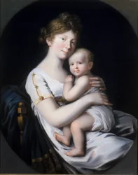 Preussin kruununprinsessa Luise kruununprinssi Friedrich Wilhelm IV:n kanssa, 1796