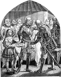 Yksi muna kappale ympäri, mutta kaksi munaa uljaalle Schweppermannille Saksan kansan historiasta E. Duller, 1840
