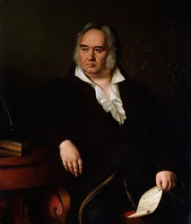 Runoilija Ivan A Krylovin muotokuva, 1832