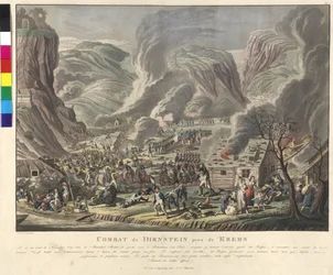 Duernsteinin taistelu 1805 (etsaus ja akvatintta)
