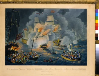 Tenedosin taistelu, 27. lokakuuta 1822 (etsaus)