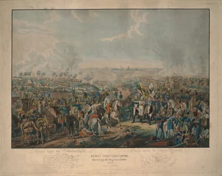 Kansakuntien taistelun jälkeen: ruhtinas Schwarzenberg tuo uutisen voitosta 18. lokakuuta 1813