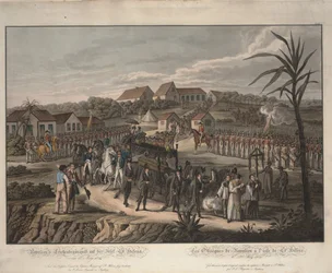 Napoleon Bonaparten hautajaiskulkue St. Helenalla, 1821