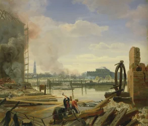 Hampuri vuoden 1842 tulipalon jälkeen, 1842