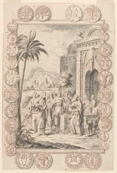 Tutkimus Abimelech Reproveth Sarahille, levy 81, Physica Sacra