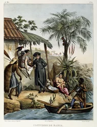 Bahian pukuja teoksesta "Kuvauksellinen matka Brasiliaan", 1835