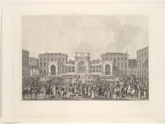 Kuningas Vilhelm I:n virkaanastujaiset Brysselissä, 1815