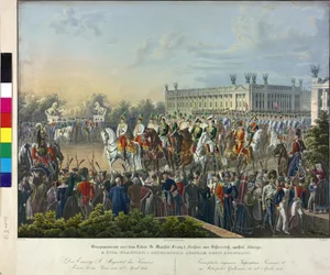 Franz I:n maahantulo Pariisissa 15.4.1814.