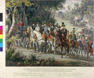 Ratsastus Vosges-vuorten yli 1815