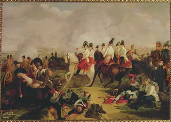 Arkkiherttua Kaarle voitti Napoleon I:n Aspernissa Wienin lähellä ...