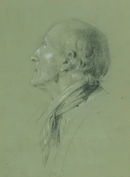 Muotokuvatutkimus "Landwehrin miehen kotiinpaluusta" varten (1817)