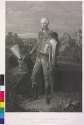 Rooman saksalainen keisari Frans II (kaiverrus)