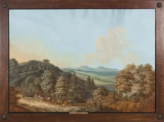 Coburg tai Thüringen: "Coburgissa samojen vuorten jälkeen", n.1800