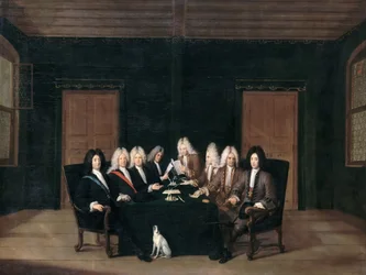 Badenin rauhankongressin lähettiläitä 7. syyskuuta 1714