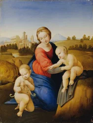 Madonna ja lapsi (öljy paneelille)