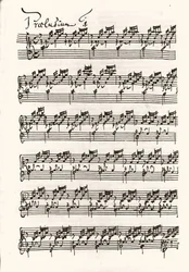 Sivu Johann Sebastian Bachin nuotista