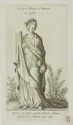 Clio, historian muusa, kilpi 7, Parnassus Bicepsistä