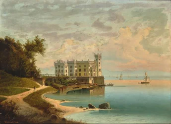 Miramaren linna Triestessä, 1868.