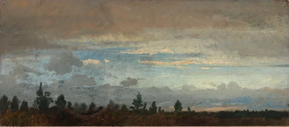 Pilvinen iltataivas