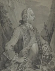 Keisari Joseph II:n muotokuva sotilaskomentajana, 1700-luvun alkupuolelta puoliväliin.