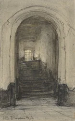 Delftin Prinsenhofin portaikko, jossa prinssi Vilhelm I murhattiin vuonna 1584