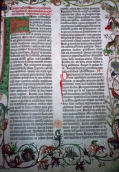 Sivu Gutenbergin Raamatusta, 1400-luku