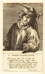 Muotokuva Jan van Eyckistä, alankomaalaisesta varhaisen pohjoisen renessanssin taidemaalari