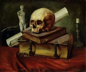 Vanitas, asetelma, 1842