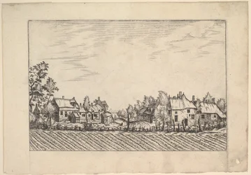 Maatilat, kynnetty pelto etualalla Praediorum villarum et rusticarum casu..., n. 1559-61.