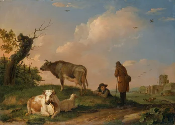 "Maisema karjan kanssa", 1670-1690